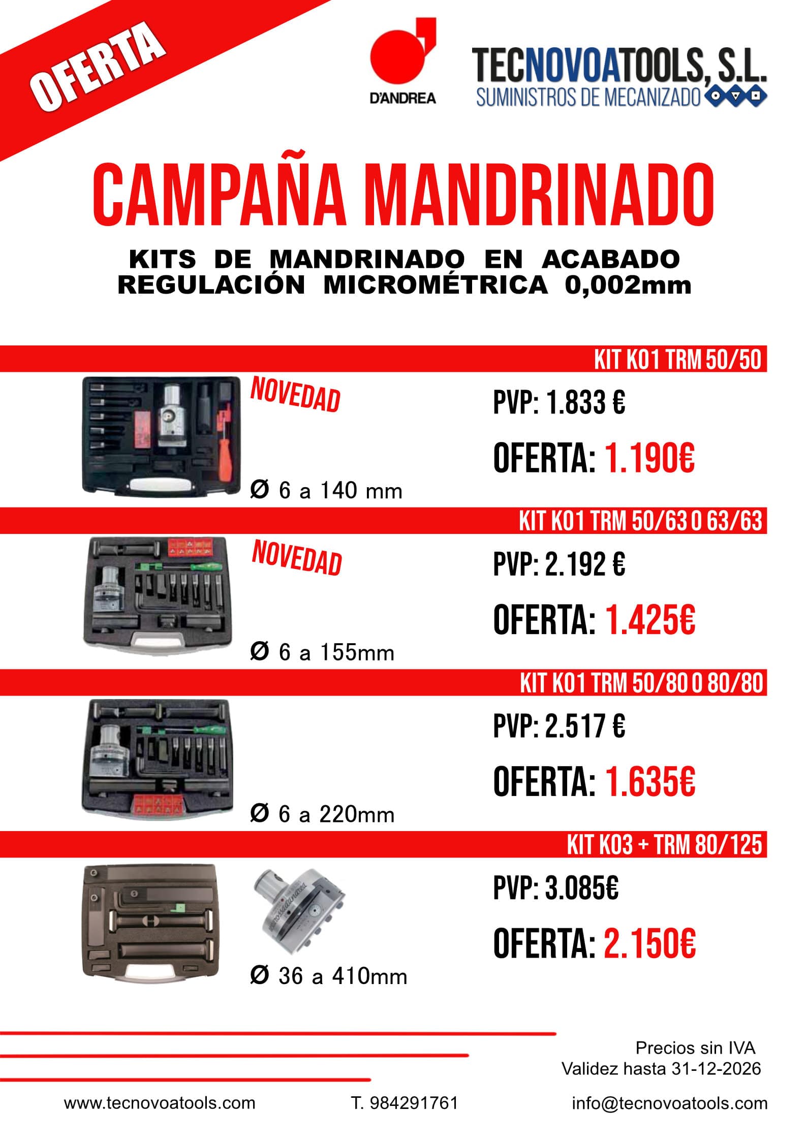 Campaña mandrinado